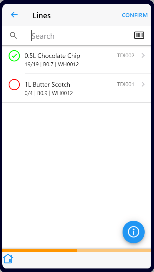 Warehouse App — Screen 3